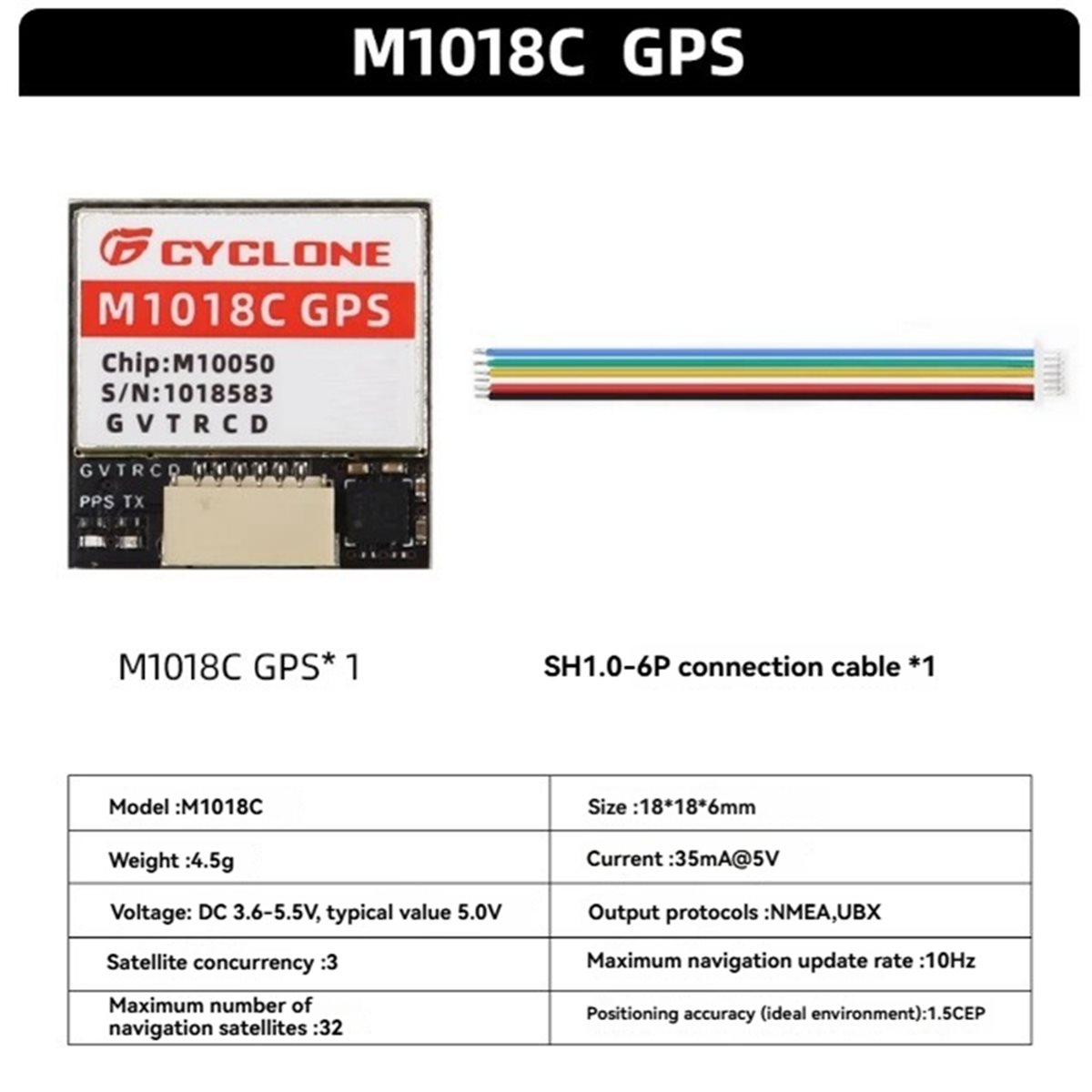 Módulo GPS AAAE M1018C M10 con - Drone Compass reseña y precio